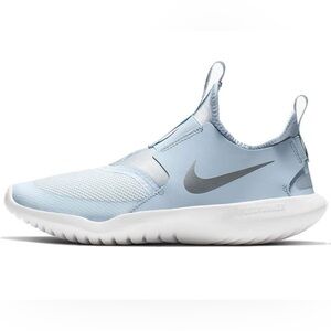 Nike Light Blue and White Slip-On Shoes